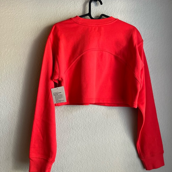 *RARE* NWT Lululemon All Yours Cropped Crew *Lunar New Year | Love Red, Sz 4 - Picture 5 of 8